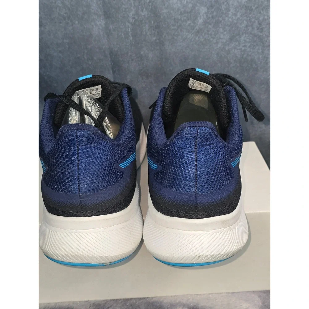 Asics Patriot‎ 13 Running Shoes Black Deep Ocean Blue Mesh Sneakers Mens 9